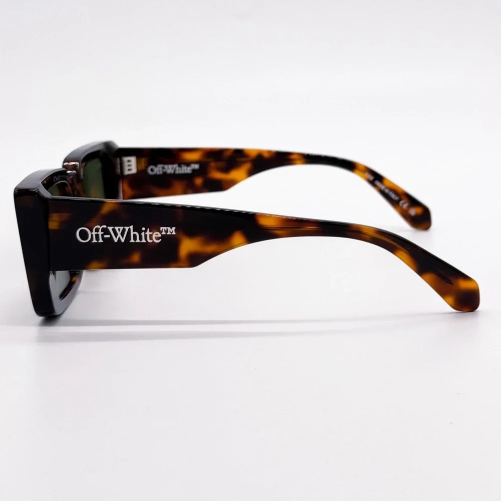 NEW OFF-WHITE SAVANNAH AF 16055 HAVANA SUNGLASSES SQUARE OERI077 6055